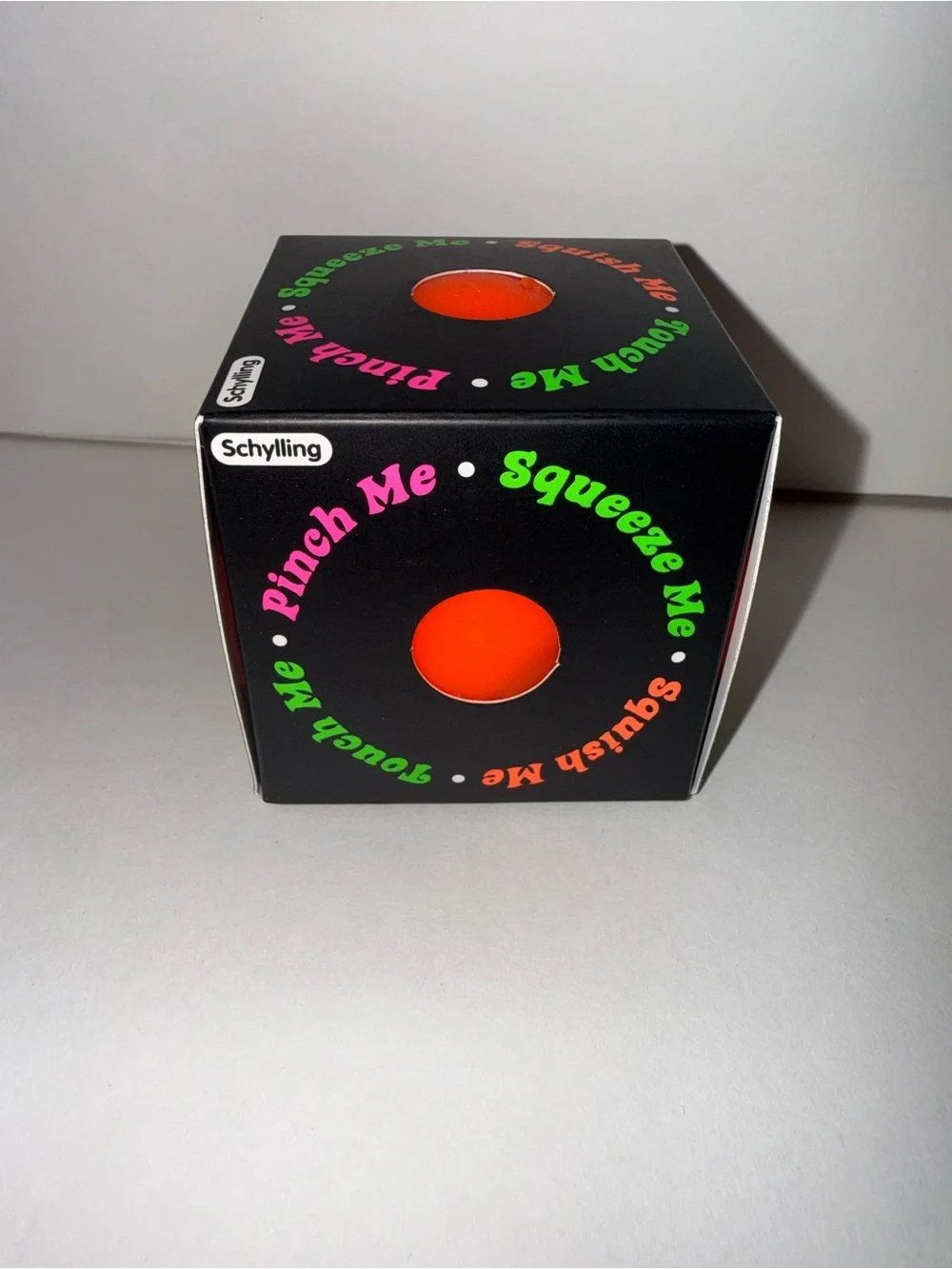 Schylling Nee Doh Groovy Glob-Orange Squeeze Ball- Authentic NeeDoh, NEW